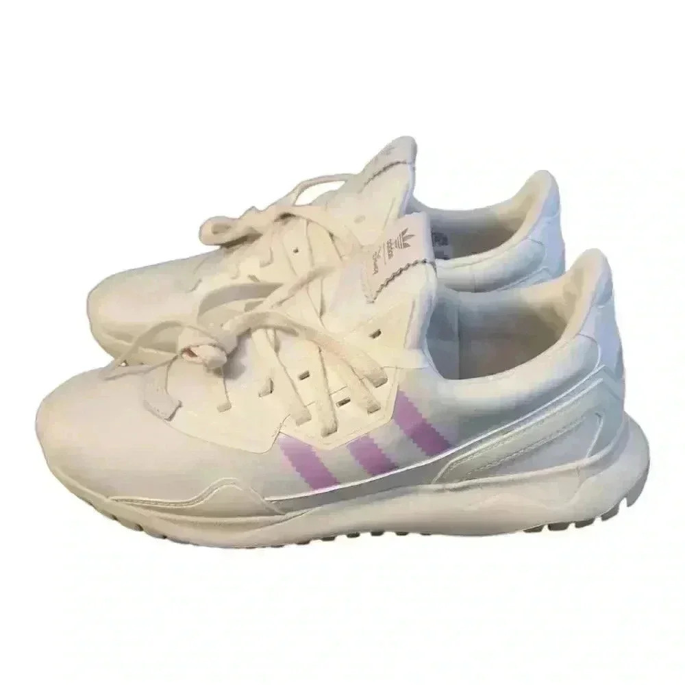 Adidas Originals Flex J Disney The Little Mermaid White Womens Sneakers Size 6 - Picture 4 of 11